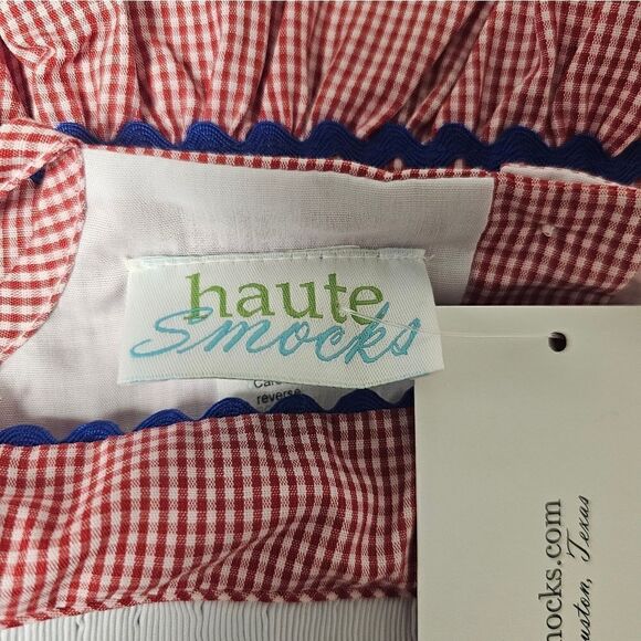 HAUTE SMOCKS Gingham Check Flag Dress/Short Set - Size 2T NWT - Picture 7 of 9